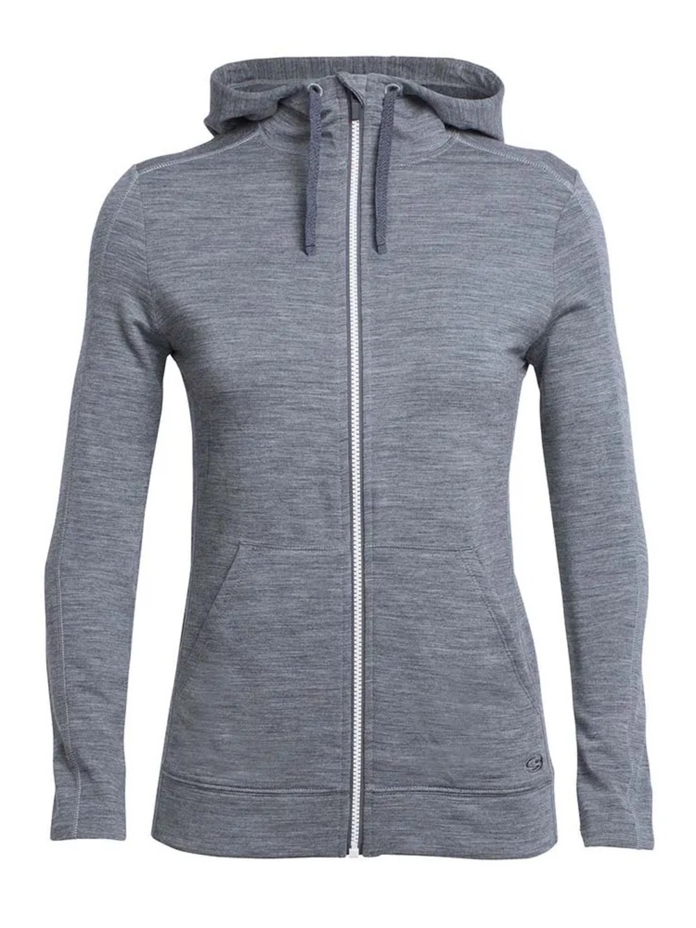 Icebreaker women’s Grey Zip-Up Hoodie Sweater